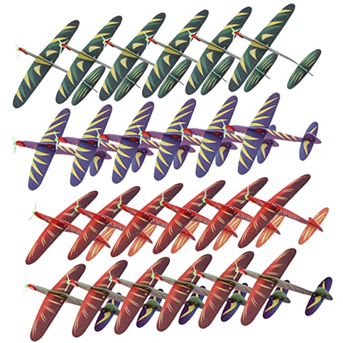 Yardwe 40Stücke Teiliges Schaumflugzeug für Interaktive Gleitflugzeuge aus Hochwertigem für Spiele im Freien Jungen und Farblich Zufällig Ausgewählt von Yardwe