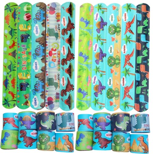 Yardwe 48 Stück Dinosaurier-armband Dinosaurierparty Partyarmbänder Slap-circle-armbänder Cartoon-dinosaurier-schlagband Praktische Armbänder Schlagarmbänder Für Pvc Grün Yardwe 48 Stück Dinosaurier-armband Dinosaurierparty Partyarmbänder Slap-circle-armbänder Cartoon-dinosaurier-schlagband Praktische Armbänder Schlagarmbänder Für Pvc Grün von Yardwe