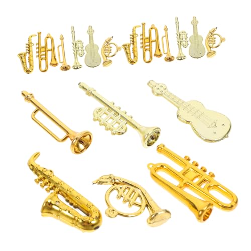 Yardwe 48 Stück Kleiner Musikinstrumentanhänger Mini-Ornamente für Musikinstrumente Plastik -Trompete Puppenhaus-Musikinstrumente Mini-Klarinette Saxophonmodell Golden Yardwe 48 Stück Kleiner Musikinstrumentanhänger Mini-Ornamente für Musikinstrumente Plastik -Trompete Puppenhaus-Musikinstrumente Mini-Klarinette Saxophonmodell Golden von Yardwe