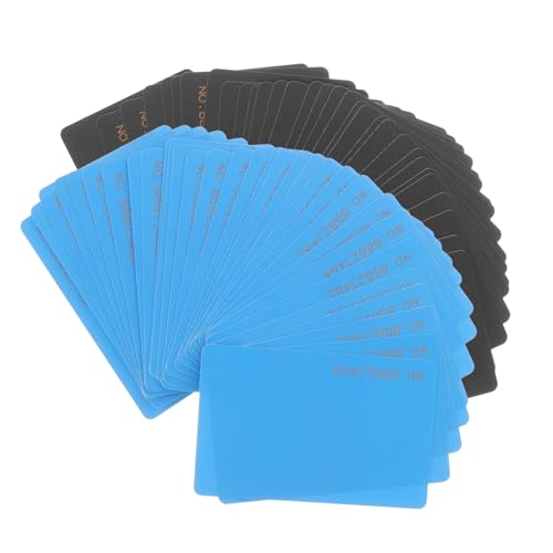 Yardwe 48 Stück Poker Chips Karten für Interaktive Requisiten für Schachzimmer Mathe Lernen und Partyspiele Zufällige Farben pro Farbe Zufällige Farbe von Yardwe