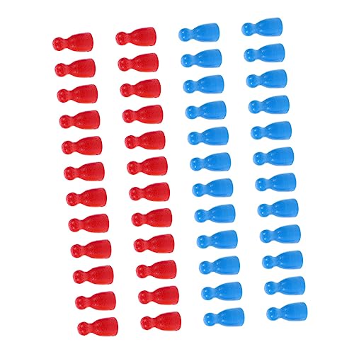 Yardwe 48 Stück Teiliges Spielsteine aus Holz für Flugschach Robuste Schachfiguren für Brettspiele für Familie und Freunde Fördert und Logisches von Yardwe