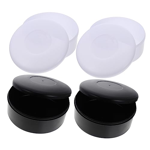 Yardwe 4Boxen Lidded Chess Box Schwarz und Weiß Aufbewahrungsbehälter für Schachfiguren Feuchtigkeitsbeständig und Teiliges für Schachliebhaber und Anfänger von Yardwe
