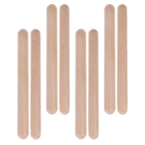 Yardwe 4Paare Hölzerne Musikalische Sticks für Rhythmus Instrumente für Musikalische Früherziehung Hochwertige Percussion Spielzeuge für Kindergarten und Grundschule Yardwe 4Paare Hölzerne Musikalische Sticks für Rhythmus Instrumente für Musikalische Früherziehung Hochwertige Percussion Spielzeuge für Kindergarten und Grundschule von Yardwe