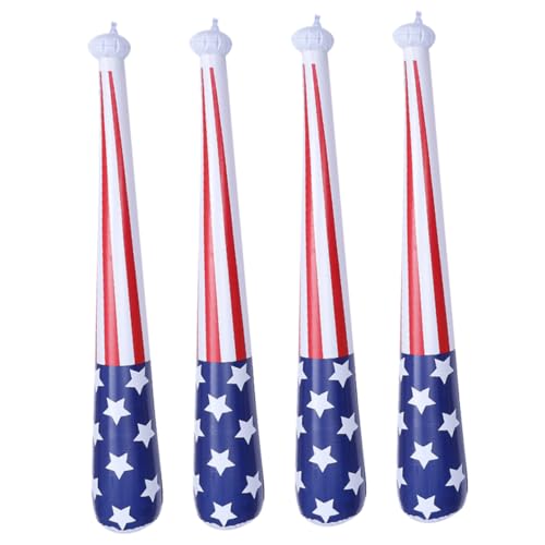 Yardwe 4Stücke Aufblasbarer Baseballschläger Inflatable Party Gimmick Für Unabhängigkeitstag Für Erwachsene Für Karneval Foto Requisiten Und Partyzubehör von Yardwe