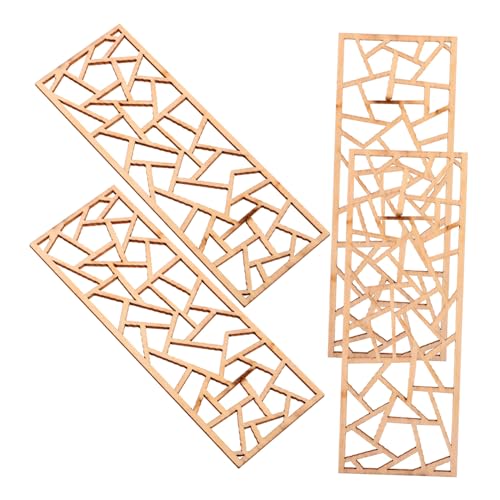 Yardwe 4Stücke Bildschirmmodell Traditioneller Stil Dekoratives Zubehör Für Mikro Landschaften Und Mini Häuser Handgefertigt Und Realistisch Perfektes von Yardwe