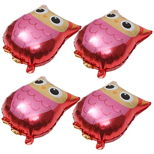 Yardwe 4Stücke Cartoon Eulenballon Tierballon Partydeko für Kindergeburtstag Halloween und Lustige Fotorequisiten zur Verschönerung Ihrer von Yardwe