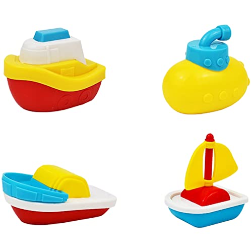 Yardwe 4Stücke Cartoon Wasserspielzeug Für Lustige Badewannenspielzeuge Boot Form Badespielzeug Für Kleinkinder Von Jahren Perfektes Für Badewanne von Yardwe