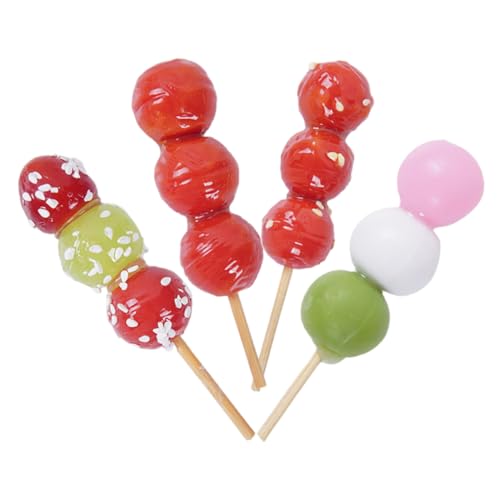 Yardwe 4Stücke Chinesische Snacks Modell Zuckerbeschichtete Hagebutten Aus Resin Für Puppenhaus Und DIY Bastelprojekte Dekoration Für Süßigkeitenbar von Yardwe