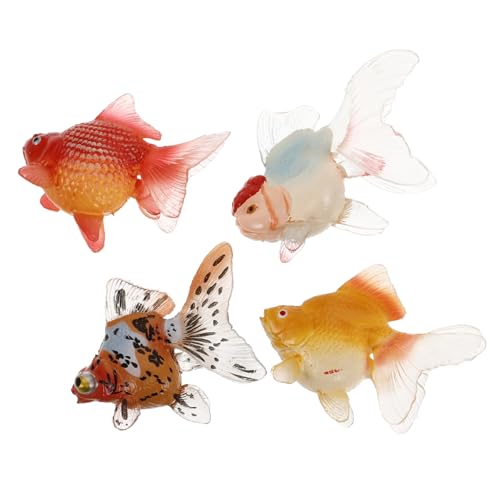 Yardwe 4Stücke Figuren Lebensechte Koi Fisch Spielzeuge Für Aquarien Badespaß Und Kreative Szenen Lernspielzeug von Yardwe