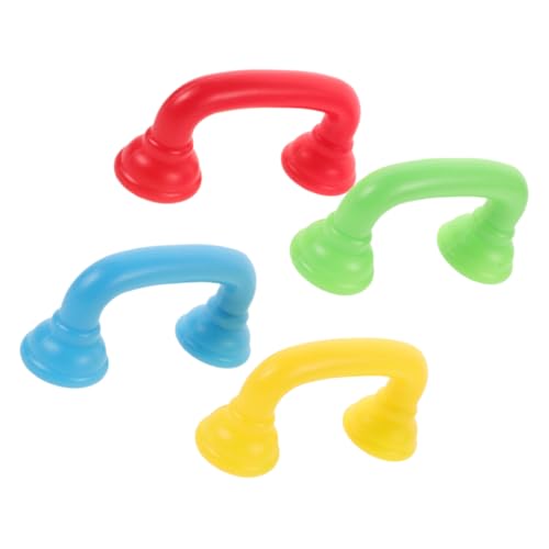 Yardwe 4Stücke Flüstertelefon Spielzeugset für Kleinkinder Farbenfrohe Lerntelefone für Sprachentwicklung für Rollenspiele und Unterwegs Fördert Hören und Aussprache von Yardwe