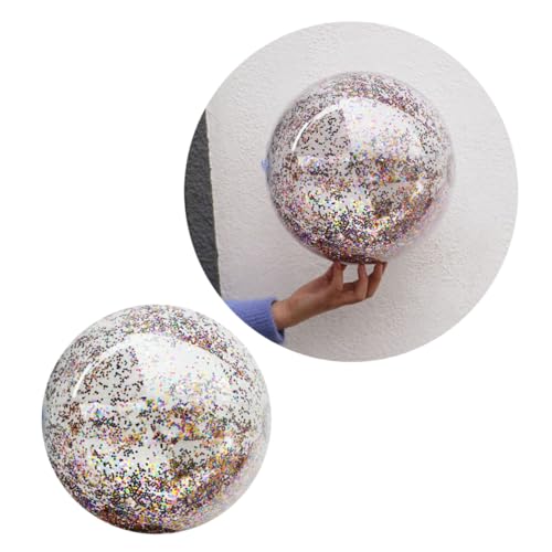 Yardwe 4Stücke Glitzer Pailletten Strandbälle Aus PVC Runde Transparente Wasserbälle Für Aufblasbare Wasserspielzeuge Mit Pumpen Strand Und Poolspiele Yardwe 4Stücke Glitzer Pailletten Strandbälle Aus PVC Runde Transparente Wasserbälle Für Aufblasbare Wasserspielzeuge Mit Pumpen Strand Und Poolspiele von Yardwe