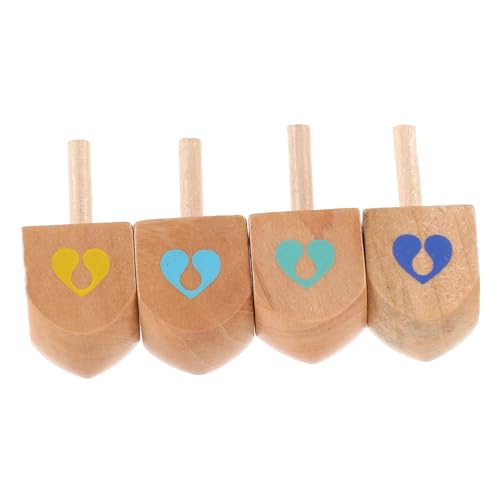 Yardwe 4Stücke Holz Dreidel für Chanukka Unvollendete Holzspielzeuge Feinmotorik und Hand Augen Koordination für Kreative Dekorationen Yardwe 4Stücke Holz Dreidel für Chanukka Unvollendete Holzspielzeuge Feinmotorik und Hand Augen Koordination für Kreative Dekorationen von Yardwe