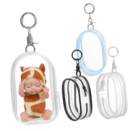 Yardwe 4Stücke Kleine Figurentasche Teiliges aus Transparenten Pouches mit Reißverschluss für Puppen Langlebige Aufbewahrung und Präsentation für Sammler und Puppenliebhaber Yardwe 4Stücke Kleine Figurentasche Teiliges aus Transparenten Pouches mit Reißverschluss für Puppen Langlebige Aufbewahrung und Präsentation für Sammler und Puppenliebhaber von Yardwe