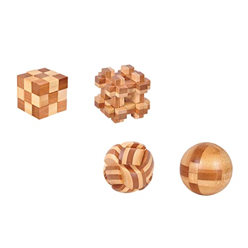 Yardwe 4Stücke Kreatives Teiliges Ming Lock Spielzeugset Aus Intelligentes Puzzlespiel Für Erwachsene Fördert Problemlösungsfähigkeiten Und Kreativität von Yardwe
