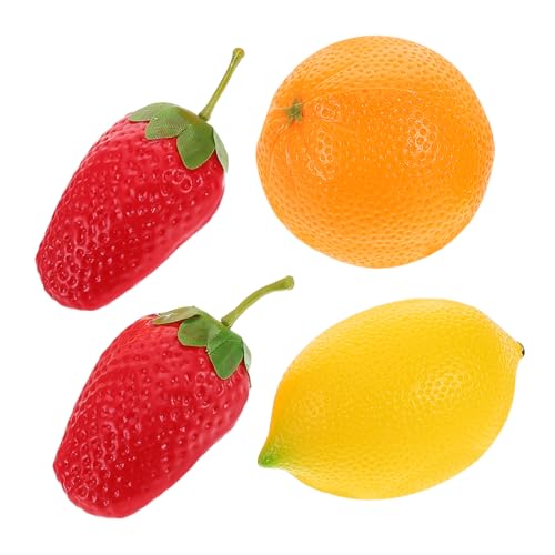 Yardwe 4Stücke Obst Shaker Maraca Schlaginstrumente aus Robustem für Musikspiel und Eltern Junge Mädchen Interaktion Fördert Kreativität und Koordination von Yardwe