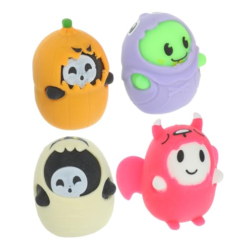 Yardwe 4Stücke Quetschspielzeug Für Halloween Lustige Dekompressionsspielzeuge Mit Einzigartigem Halloween Design Zur Stressbewältigung Partydekoration Yardwe 4Stücke Quetschspielzeug Für Halloween Lustige Dekompressionsspielzeuge Mit Einzigartigem Halloween Design Zur Stressbewältigung Partydekoration von Yardwe