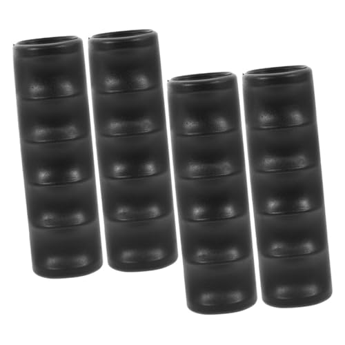 Yardwe 4Stücke Rollstuhlgriffe rutschfeste Handgriffe für Antriebsrollstühle Passform Einfache Installation Elegantes Design Schwarz von Yardwe