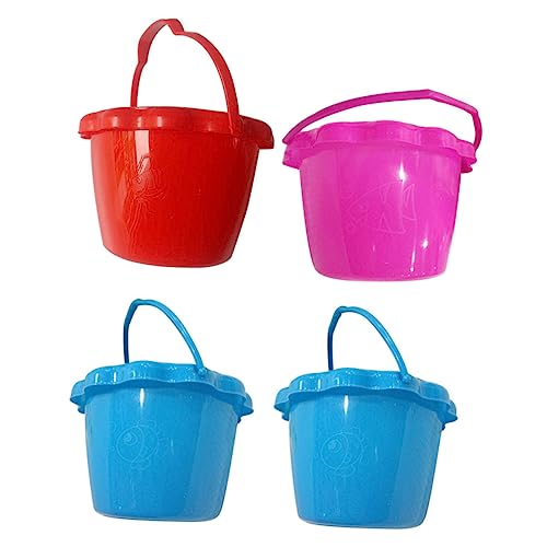 Yardwe 4Stücke Sandspielzeug Für Teiliges Mit Tragbarem Eimer Für Strand Und Sandkasten Fördert Kreativität Und Fantasie Langlebig Und Kinderfreundlich von Yardwe