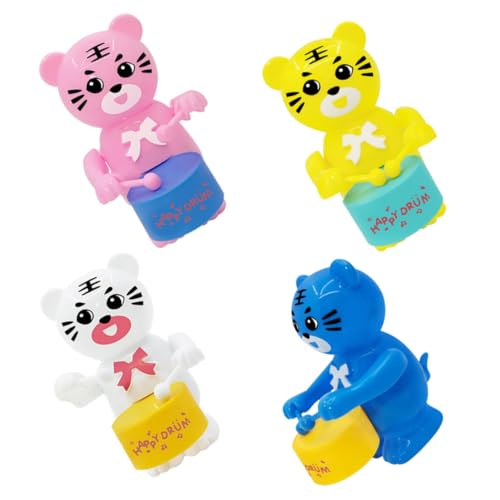 Yardwe 4Stücke Teiliges Aufzieh Tiger Cartoon Tiger Mit Trommel Tischdeko Für Kreative Spielstunden Yardwe 4Stücke Teiliges Aufzieh Tiger Cartoon Tiger Mit Trommel Tischdeko Für Kreative Spielstunden von Yardwe
