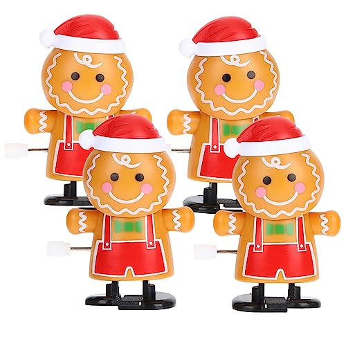 Yardwe 4Stücke Teiliges Aufziehbares Spielzeugset Lustige Weihnachtsfiguren Für Kreatives Lebkuchenmann Für Feste Und Geburtstage Fördert Die Eltern Junge Mädchen Interaktion von Yardwe