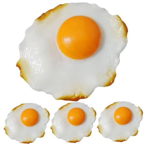 Yardwe 4Stücke Teiliges Gefälschte Spiegeleier für Realistisches Küchenzubehör Dekoration für Ausstellungen Kreative Fotografie Requisiten Accessoire für Spielzeugküchen Yardwe 4Stücke Teiliges Gefälschte Spiegeleier für Realistisches Küchenzubehör Dekoration für Ausstellungen Kreative Fotografie Requisiten Accessoire für Spielzeugküchen von Yardwe