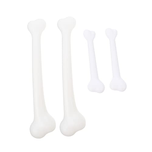 Yardwe 4Stücke Teiliges Halloween Knochen Aus Kunststoff Realistische Requisiten Für Spukhaus Dekoration Und Halloween Partys Wiederverwendbar Für Grusel von Yardwe