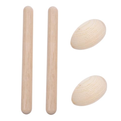 Yardwe 4Stücke Teiliges Musikinstrumentenset Für Holzschlägel Und Shaker Für Vorschule Und Musikförderung Fördert Musiksinn Und Kreativität Langlebig Und Sicher Aus Hochwertigem von Yardwe