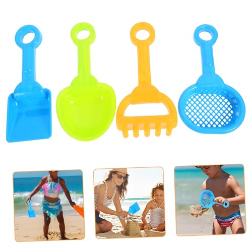 Yardwe 4Stücke Teiliges Tragbares Strandspielzeug Für Farbenfrohes Sandresistentes Für Kreative Strandspiele Für Sandkasten Und Wasserspiele von Yardwe