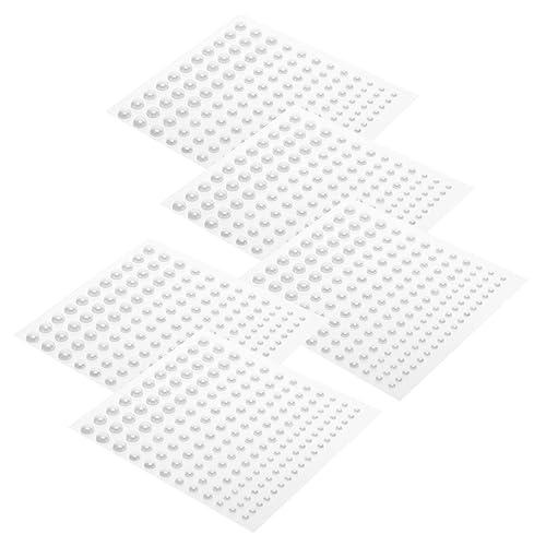 Yardwe 5 Blätter DIY Aufkleber Stickers for Aufkleber klebebilder für Handmade Handyhülle Aufkleber dekorative Malerei Abziehbilder Plastik Beige von Yardwe