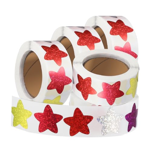 Yardwe 5 Rollen Sterne-Aufkleber Aufkleber anregen Selbstklebende Aufkleber Sternaufkleber selbstklebend Etiketten für Schreibwaren Sternaufkleber selber Machen Aufkleber Masse Papier Yardwe 5 Rollen Sterne-Aufkleber Aufkleber anregen Selbstklebende Aufkleber Sternaufkleber selbstklebend Etiketten für Schreibwaren Sternaufkleber selber Machen Aufkleber Masse Papier von Yardwe