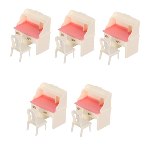 Yardwe 5 Sätze Mini-puppenhausmöbel Dollhouse -stühle Mini-Schreibtisch Miniaturmöbel Für Dollhouse Miniatur -wohnzimmermöbel Kleiner Schreibtisch Puppenhaus-möbeltisch Plastik Weiß Yardwe 5 Sätze Mini-puppenhausmöbel Dollhouse -stühle Mini-Schreibtisch Miniaturmöbel Für Dollhouse Miniatur -wohnzimmermöbel Kleiner Schreibtisch Puppenhaus-möbeltisch Plastik Weiß von Yardwe