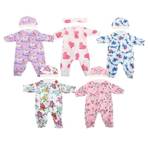 Yardwe 5 Sätze Puppenkleidung Puppenaccessoires Puppen Puppen Spielset Sichere Materialien Puppen Kleidung für wiedergeborene Puppen Puppenhauszubehör Stoff Yardwe 5 Sätze Puppenkleidung Puppenaccessoires Puppen Puppen Spielset Sichere Materialien Puppen Kleidung für wiedergeborene Puppen Puppenhauszubehör Stoff von Yardwe