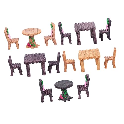 Yardwe 5 Sets Tisch Und Stuhlornamente Maßstab Esszimmerspielzeug Miniaturzubehör Kinderzimmer Gartenornament Heimdekoration Wohnaccessoires Süße Miniaturmöbel Mini Sachen Yardwe 5 Sets Tisch Und Stuhlornamente Maßstab Esszimmerspielzeug Miniaturzubehör Kinderzimmer Gartenornament Heimdekoration Wohnaccessoires Süße Miniaturmöbel Mini Sachen von Yardwe