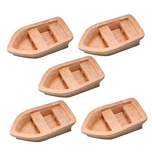 Yardwe 5 Stück Boot Deko Teiliges Resin Modell für Puppenhaus und Mikrolandschaft Kreative Figuren für DIY Dekoration Farbenfrohe Schiffsornamente zur Verschönerung von Garten und von Yardwe