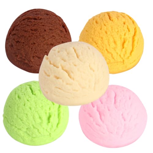 Yardwe 5 Stück Eiscreme Modell Simulierte Eiskugeln Vanille und Melone Dekorationsartikel für Fotografie und Eisdielen Realistische Nachbildung für Kreative Inszenierungen Yardwe 5 Stück Eiscreme Modell Simulierte Eiskugeln Vanille und Melone Dekorationsartikel für Fotografie und Eisdielen Realistische Nachbildung für Kreative Inszenierungen von Yardwe