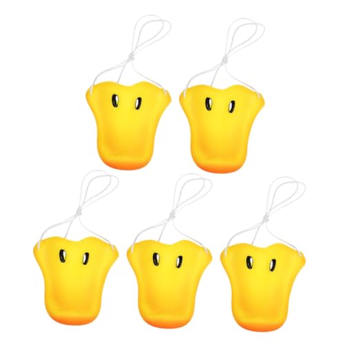 Yardwe 5 Stück Entennasen -Requisiten Entenkostümzubehör Entenkostümnase Enten-Halloween-Kostüm Vogelschnabel Schnabelnase Bill-Kostüm Entenschnabel Vinyl Yellow von Yardwe