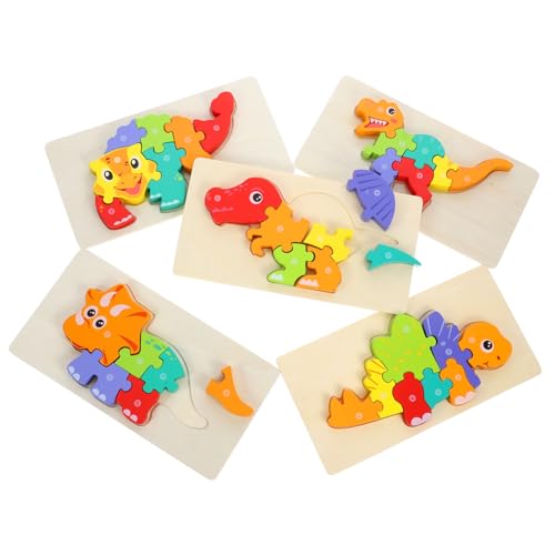 Yardwe 5 Stück Hölzernes Dinosaurier -Puzzle Rätsel Kleinkind Kinderpuzzle Vorschule Puzzle Holz Yardwe 5 Stück Hölzernes Dinosaurier -Puzzle Rätsel Kleinkind Kinderpuzzle Vorschule Puzzle Holz von Yardwe