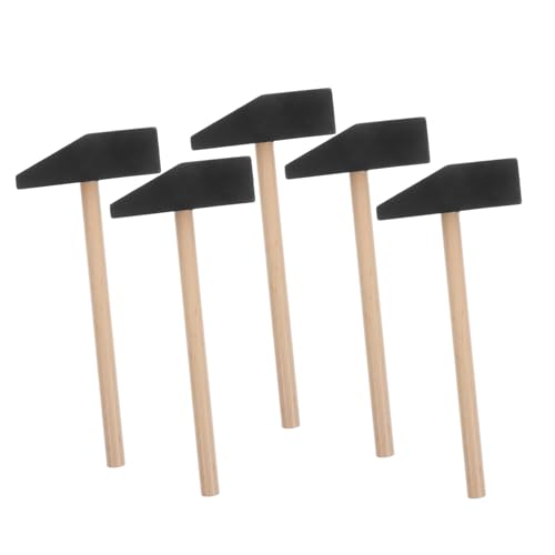 Yardwe 5 Stück Kleiner Holzhammer Mini-Holzhammer DIY holzbauklötze Bastelset Kinderspielzeughammer Hammer-Stütze Bausteine ​​aus Massivholz Kinderhammer von Yardwe