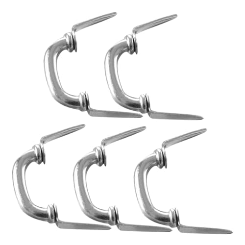 Yardwe 5 Stück Mini-schubladengriff Knöpfe Zubehör Für Puppenhäuser Miniatur Handhaben Puppenhaus Kleine Schubladengriffe Mini-Griff Dollhouse -lieferungen Aluminiumlegierung Silver von Yardwe