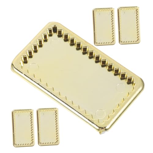 Yardwe Miniatur-essteller-Set 5-teilig Mini-hausgeschirr Elegantes Miniatur-Geschirr Für Zuhause Ornament Mini-Spielzeug Yardwe Miniatur-essteller-Set 5-teilig Mini-hausgeschirr Elegantes Miniatur-Geschirr Für Zuhause Ornament Mini-Spielzeug von Yardwe