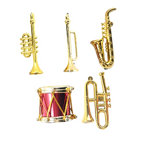 Yardwe 5 Stück Musikspielzeug Musikinstrumente Winzige Dinge Mini-Musikinstrument- Mini- -dekore Simulationsspielzeug Aus Kunststoff Plastik Golden Yardwe 5 Stück Musikspielzeug Musikinstrumente Winzige Dinge Mini-Musikinstrument- Mini- -dekore Simulationsspielzeug Aus Kunststoff Plastik Golden von Yardwe
