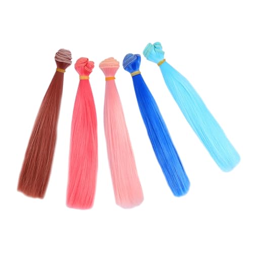 Yardwe 5 Stück Perücke Haarreihe Haar-Highlighter-Set Lange gewellte Haarteile glitzernde haarverlängerungen Handwerk Haar Haarverlängerungen in Pink Hochtemperaturdraht Yardwe 5 Stück Perücke Haarreihe Haar-Highlighter-Set Lange gewellte Haarteile glitzernde haarverlängerungen Handwerk Haar Haarverlängerungen in Pink Hochtemperaturdraht von Yardwe
