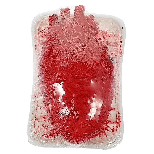 Yardwe 5 Stück Realistisches Halloween Herz Deko Prop Tragbares Körperorgan aus Hochwertigem Material Langlebig und Sicher Gruselige Partydekoration für Halloween und Horror Mottopartys von Yardwe