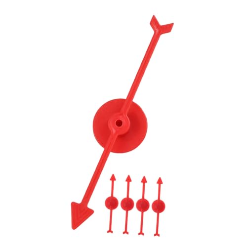 Yardwe 5 Stück Rotierender Zeiger aus Kunststoff Rad Erwachsene brettspiele Spiel Plastikzeiger Brettspielzubehör Turntable DIY-Zubehör Brettspielpfeil Plattenspieler-Anzeigen Abs von Yardwe