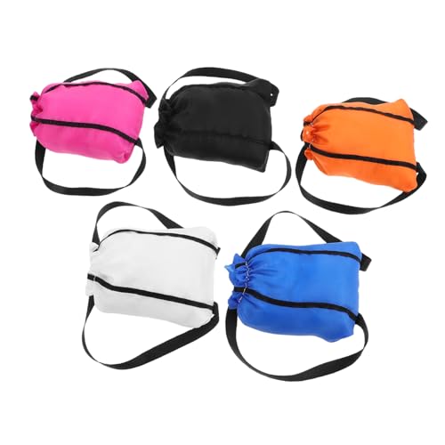 Yardwe 5 Stück Rucksack Spieltasche Spielzeuggepäck Spielzeugspeicherbeutel Backsack Kindertaschen für Mädchen Aufbewahrungstaschen für Spiele Puppe Kordelzug Puppentasche Stoff von Yardwe