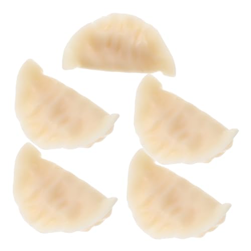 Yardwe 5 Stück Simulation Knödel Modell Toast Scheibenbrot Stress Gefälschte Beine Realistisches Spiel Essen Donut Gefälschte Gebäck Gefälschte Eier Maishülsen Gebratenes Hähnchen von Yardwe