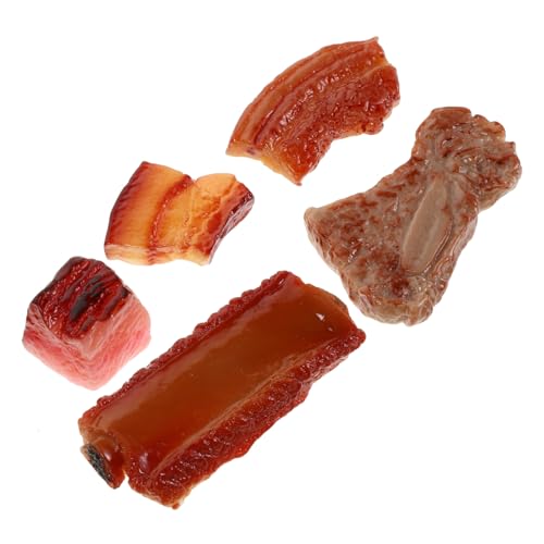 Yardwe 5 Stück Simulierte Fleischschmuck Ausstellungsmodell für Schweinerippchen Simulationsschweinefleischmodell Rippenformmodell zum Thema Essen simuliertes Fleisch Harz Yardwe 5 Stück Simulierte Fleischschmuck Ausstellungsmodell für Schweinerippchen Simulationsschweinefleischmodell Rippenformmodell zum Thema Essen simuliertes Fleisch Harz von Yardwe