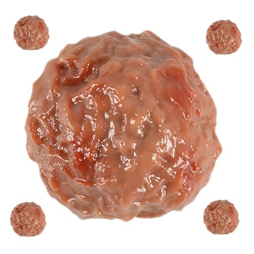Yardwe 5 Stück Simulierte Rindfleischbällchen Modellmaterial Msg Fleischbällchen Links Lebensmittel Künstliches Fleisch Küche Künstlich Für Lebensechte Anzeige Faux Simulation von Yardwe