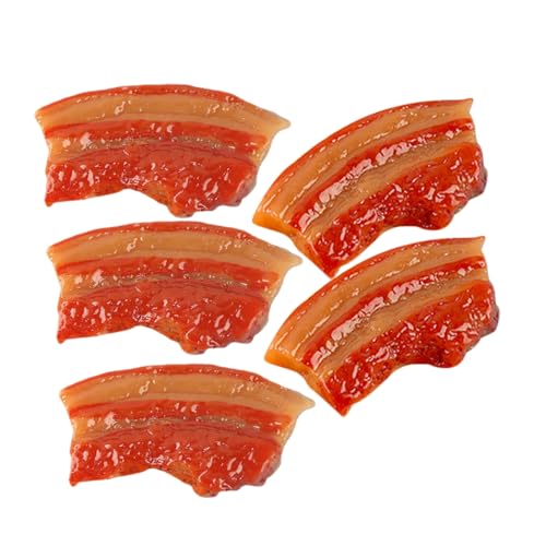 Yardwe 5 Stück Simulierter Schweinebauch Simulation schmücken Party hühner Kitchen Decoration gefälschtes Fleisch-Lebensmittelmodell kleines Kunstfleischornament Harz von Yardwe