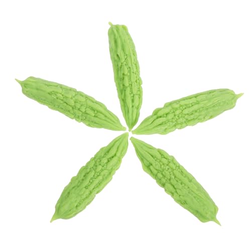 Yardwe 5 Stück Simuliertes Gemüsespielzeug Kleine Gemüsemodelle Lebensechtes Kleines Gemüse Künstliche Pflanzenornamente Gefälschtes Kleines Gemüse Mini-gemüsemodelle Harz Green von Yardwe